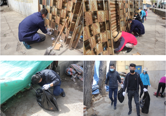 中共青海省第三建筑工程有限公司支部委員會(huì)開展“黨旗領(lǐng)航，愛衛(wèi)同行”主題黨日活動(dòng)